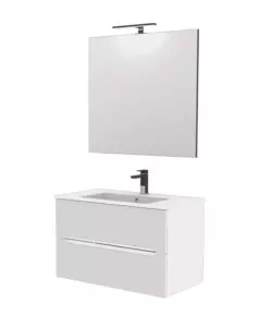 MOBILE BAGNO "CANALETTO" BIANCO OPACO, 80 CM
